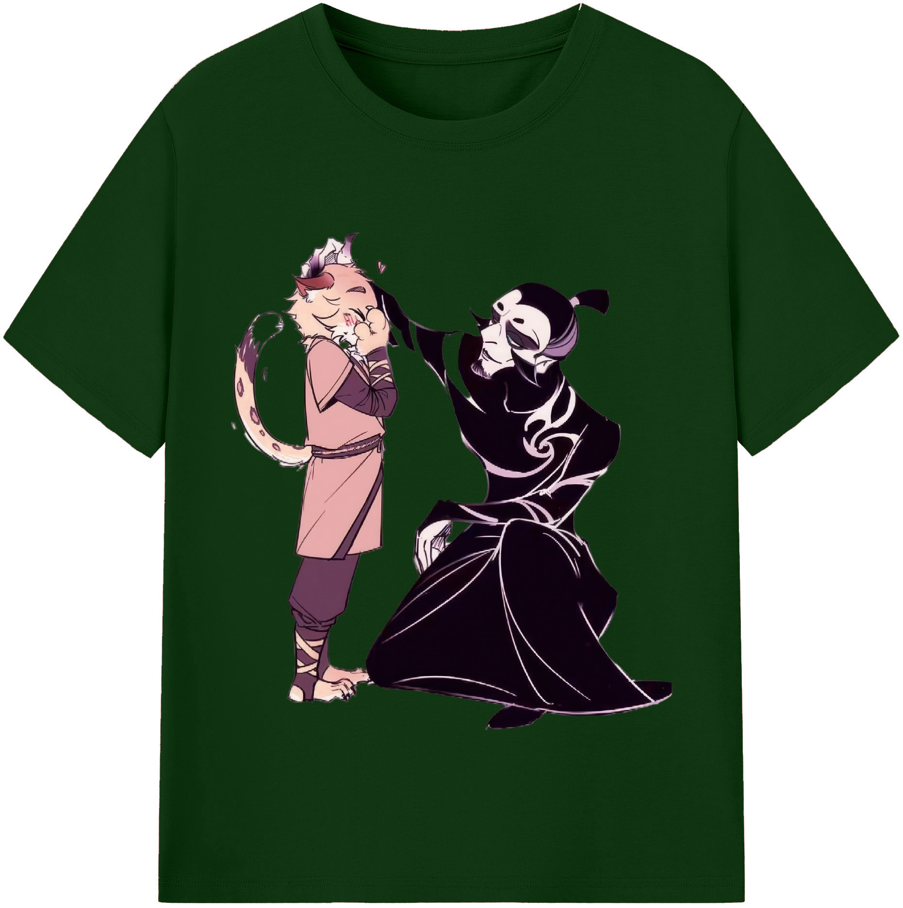 （画像用） Ne Zha 2 ナタ 魔童の大暴れ 綿100％半袖Tシャツ（フロントプリント）